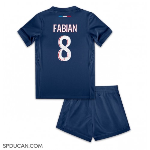 Dječji Nogometni Dres Paris Saint-Germain Fabian Ruiz #8 Domaci 2024-25 Kratak Rukav (+ Kratke hlače)